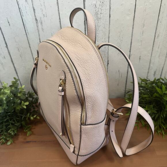 Michael Kors Brooklyn Medium Pebbled Leather Backpack - Picture 3 of 10